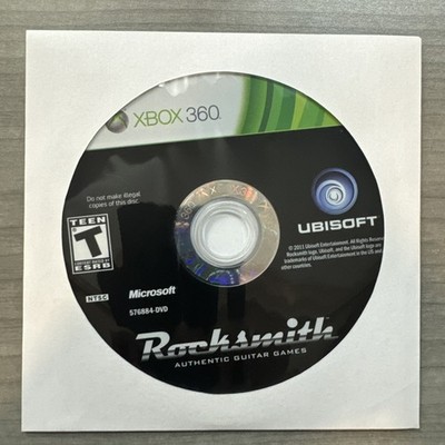 Rocksmith (Microsoft Xbox 360, 2011) Disc Only Cleaned/Tested