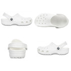 Crocs Classic Clog Unisex Slip White Clogs Ultra Light Water-Friendly Sandals