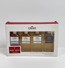 Cremo All Season Body Wash Sampler 4 Pack 3.4 fl oz Each
