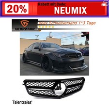K&uuml;hlergrill Frontgrill kompatibel mit Mercedes W204 2007-2014 Schwarz Entl&uuml;ftung