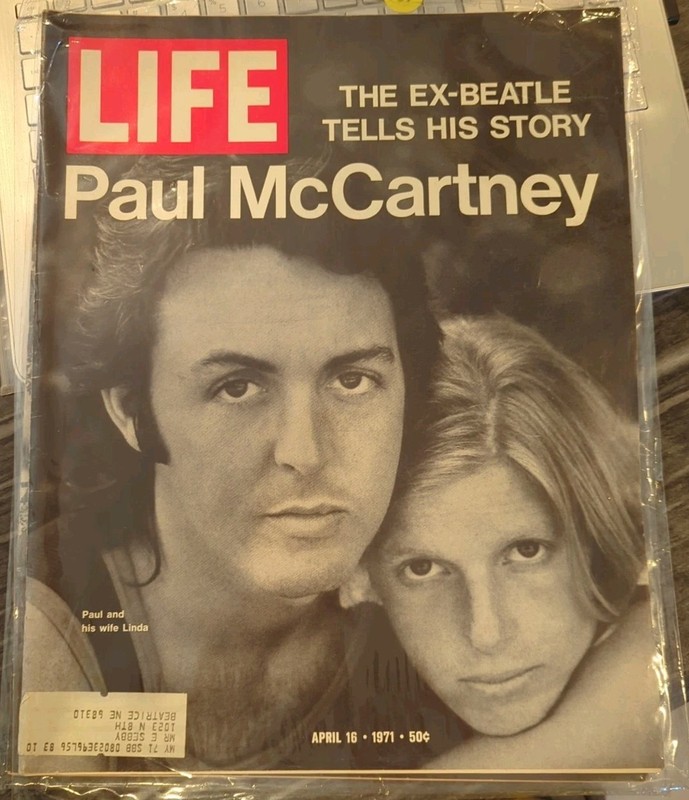 Life Magazine Paul & Linda McCartney News Current Events April 16 1971