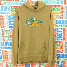 Lion King Pullover Hoodie Size L Disney Parks Tan Embroidered Graphic