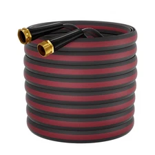 Haeteir 100ft Non-Expanding Garden Hose with 8-Layer Latex Core, Lightweight ...