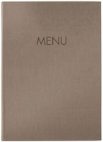 Sigel Speisekarten-Mappe Menu, Din A4, Beige