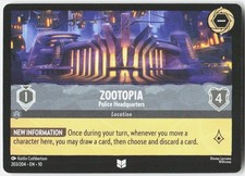 Zootopia Police Headquarters 203/204 Whispers in the Well Disney Lorcana