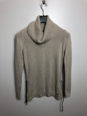 Zero Danem Pullover Knit Sweater Winter Sweater, Beige, 34