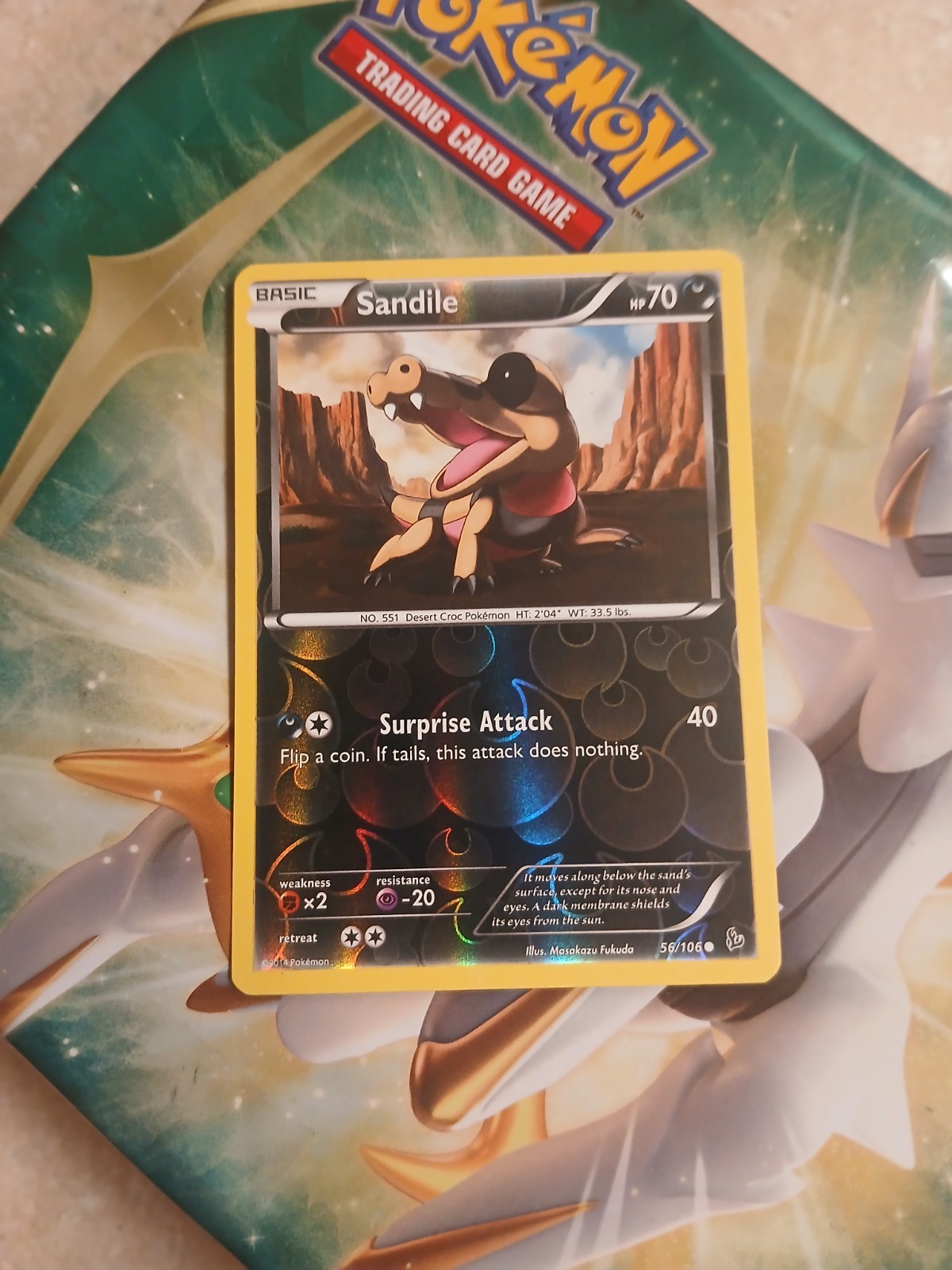 Sandile Reverse Holo Common XY - Flashfire 56/106 LP-NM