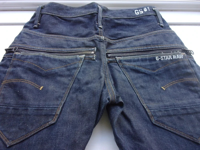 G-STAR NEW New Riley 3D Loose Tapered Blue Jeans Labelled W28 Actual ...