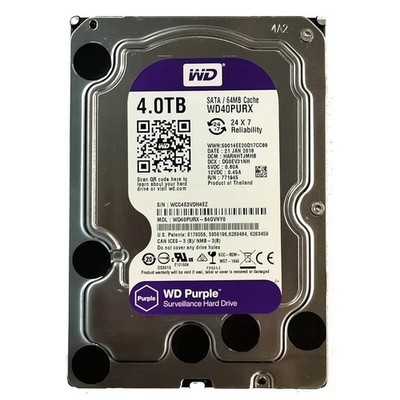 Western Digital Purple WD40PURX 4TB 5400 RPM 64MB Cache SATA 6.0Gb/s 3.5'' Survei