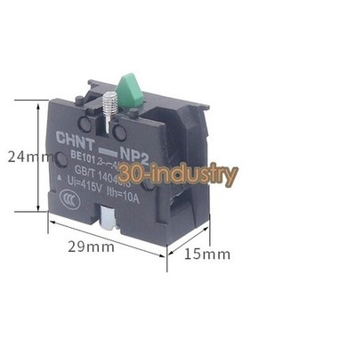 10PCS NEW FOR CHNT NP2-BE101 Push Button contact 1NO 10A #vn