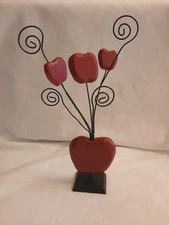 Photo, Note Or Recipe Holders Wood and Metal Wire Home Decor 