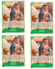 Set Of 4 Aladine OP07-020 500 Years in the Future One Piece Trading Card
