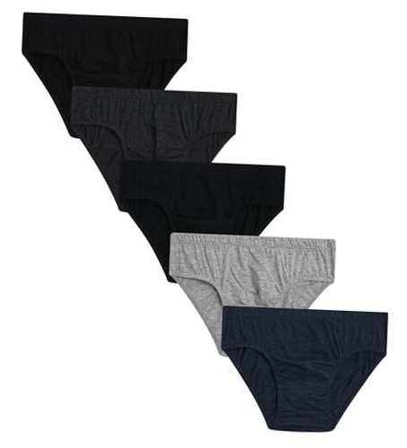 Low Rise 5 Pack Tag Free Soft Cotton Stretch Mens Underwear with Supportive