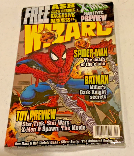 WIZARD Magazine #64 w/SPIDERMAN NM (Wizard Press 1996) NEW "Sealed" w/ALL PROMOS