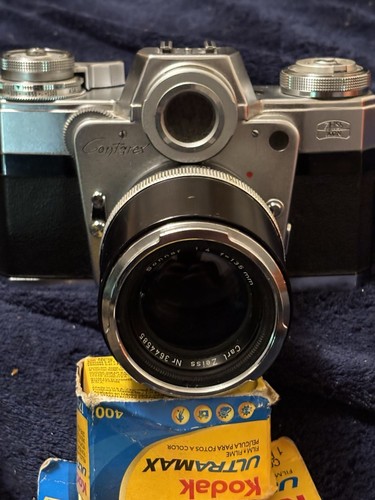 Zeiss Ikon Contarex Bullseye 35mm SLR. Carl Zeiss Sonnar 4/135mm - Picture 2 of 13