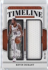 2024-25 Panini National Treasures Timeline Materials 40/99 Kevin Durant 0rd2