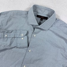 The Original Ben Sherman Mens Blue Plaid Button Down Shirt Size M