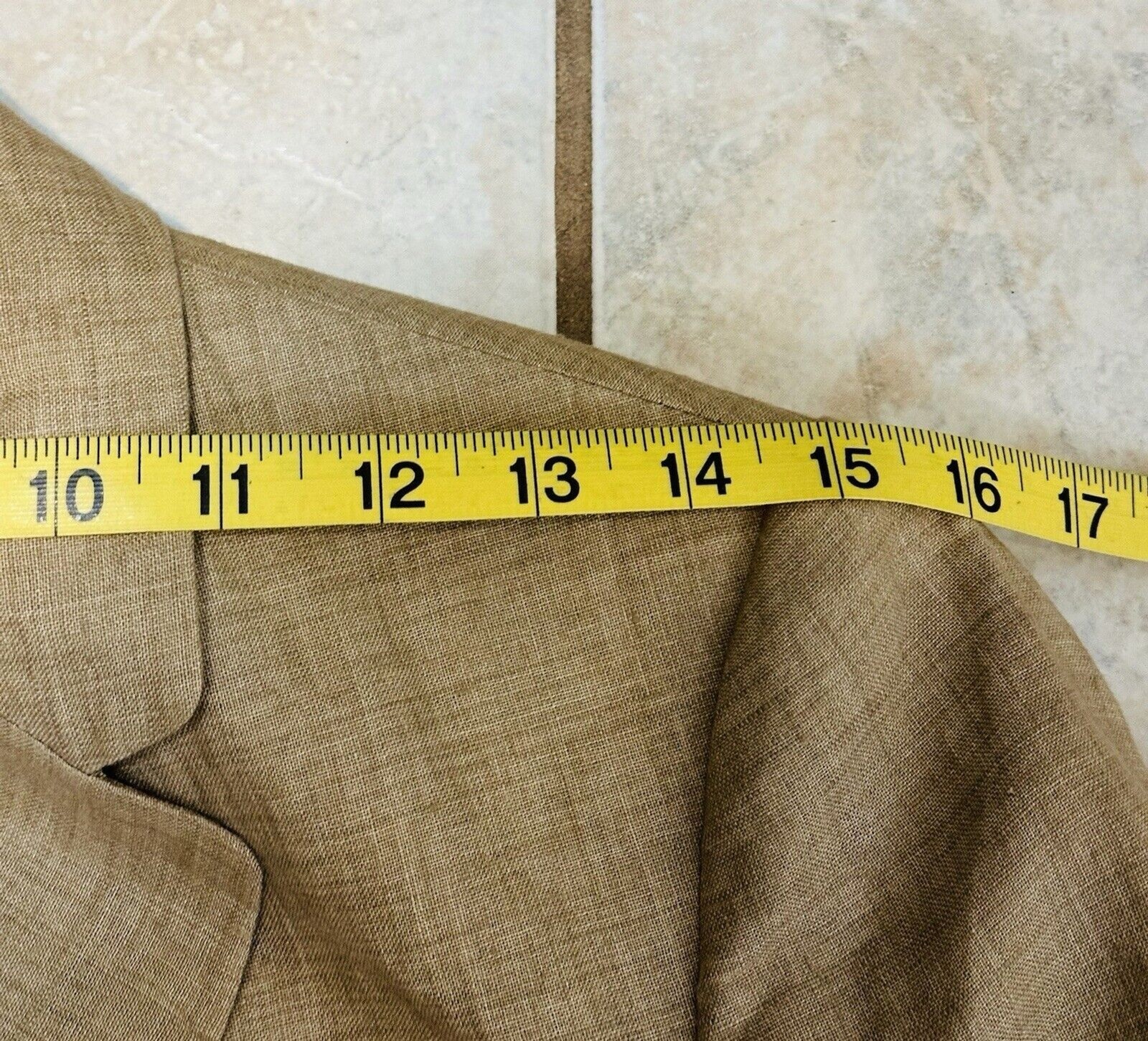 Zara Basic Collection Size M Linen Lined Jacket B… - image 7