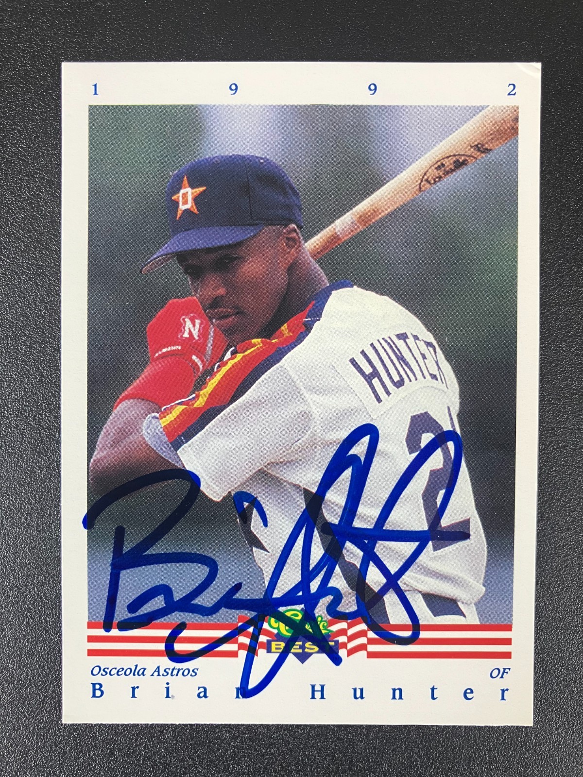 Brian Hunter 1992 Classic Best Astros In Person IP TTM Signed Autograph