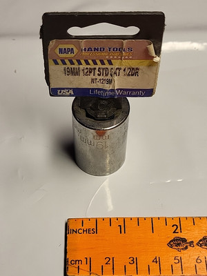 #ad NAPA Tools 19mm 1 2 inch drive 12 point socket $8.14