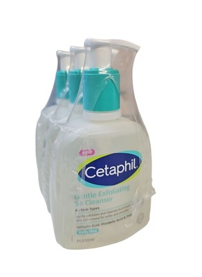 3 Pack Cetaphil Gentle Exfoliating SA Foaming Cleanser - 8 fl oz each