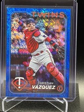 Christian Vazquez 2024 Topps Blue Holo Foil #56/999 - Minnesota Twins