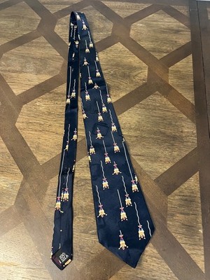AFTER DARK MENS TIE BLACK WITH BUNGEE JUMPER BUNGEE ROULETTE 4 X 55 1/2''