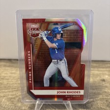 2021 Elite Extra Edition Prime Numbers B Die Cut #76 John Rhodes /128
