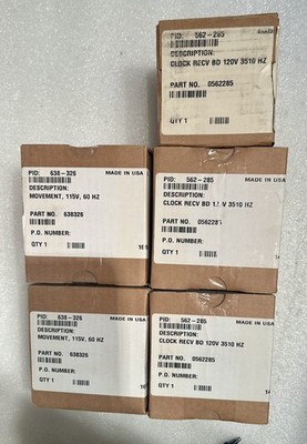 Simplex Synchron Clock Movement 638326 & Receiver 0562285 Lot New In ...