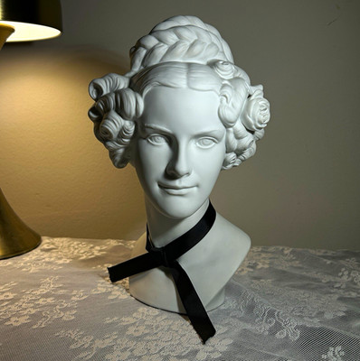 RARE Vintage Porcelain Goebel W. Germany Maiden Bust