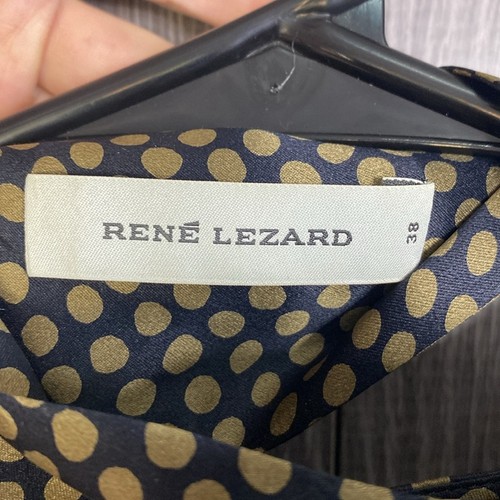 Top donna a pois in seta Rene Lezard FR 38 o US 6 - Foto 4 di 7