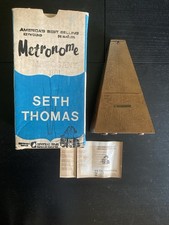 Vintage Seth Thomas 1101 Mahogany Metronome, new old stock in box