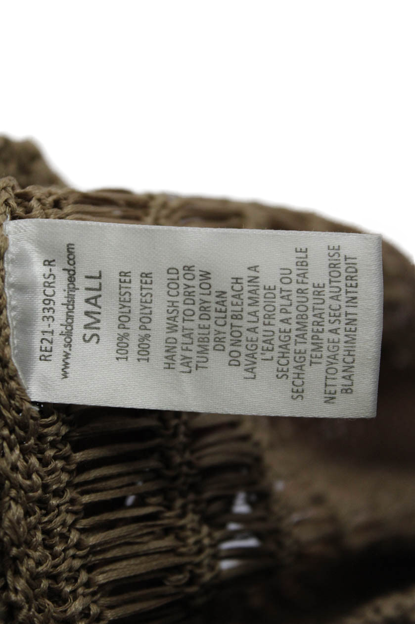 Solid & Striped Womens Button Front Collared Open… - image 5