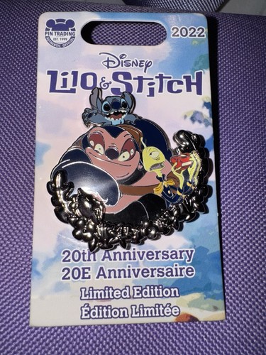 Disney 2022 Lilo & Stitch 20th Anniversary With Jumba and Pleakley Pin LE 4500