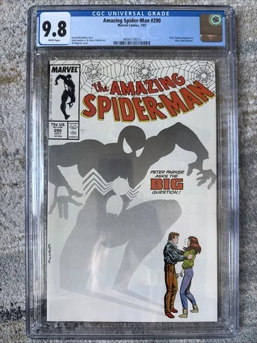Amazing Spider-Man #290 CGC 9.8 White pages Peter Parker proposes