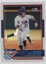 2017 USA Baseball Stars & Stripes Longevity Holofoil 21/99 Gabe Briones #51 0q3