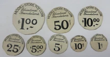 Vtg Lot PALMOLIVE Tokens Paper Model-Store Toy Coin Educational Foundations #2