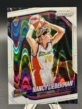 2025 Panini Prizm WNBA #34 Nancy Lieberman White Seismic Prizms 3