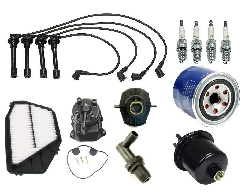 NGK BLUE TUNE-UP KIT W/ CAP ROTOR SPARK PLUGS WIRE SET fits ACURA