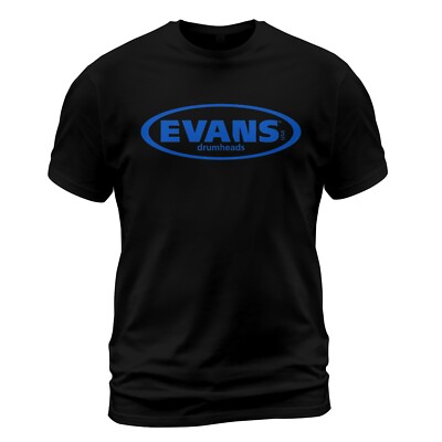 Evans Drumheads Logo T-Shirt Size S-5XL Made in USA