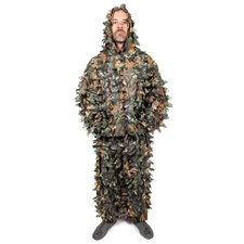Arcturus 3D Leaf Ghillie Suit (All-Season Hardwood) Hunting Jacket & Pants Set