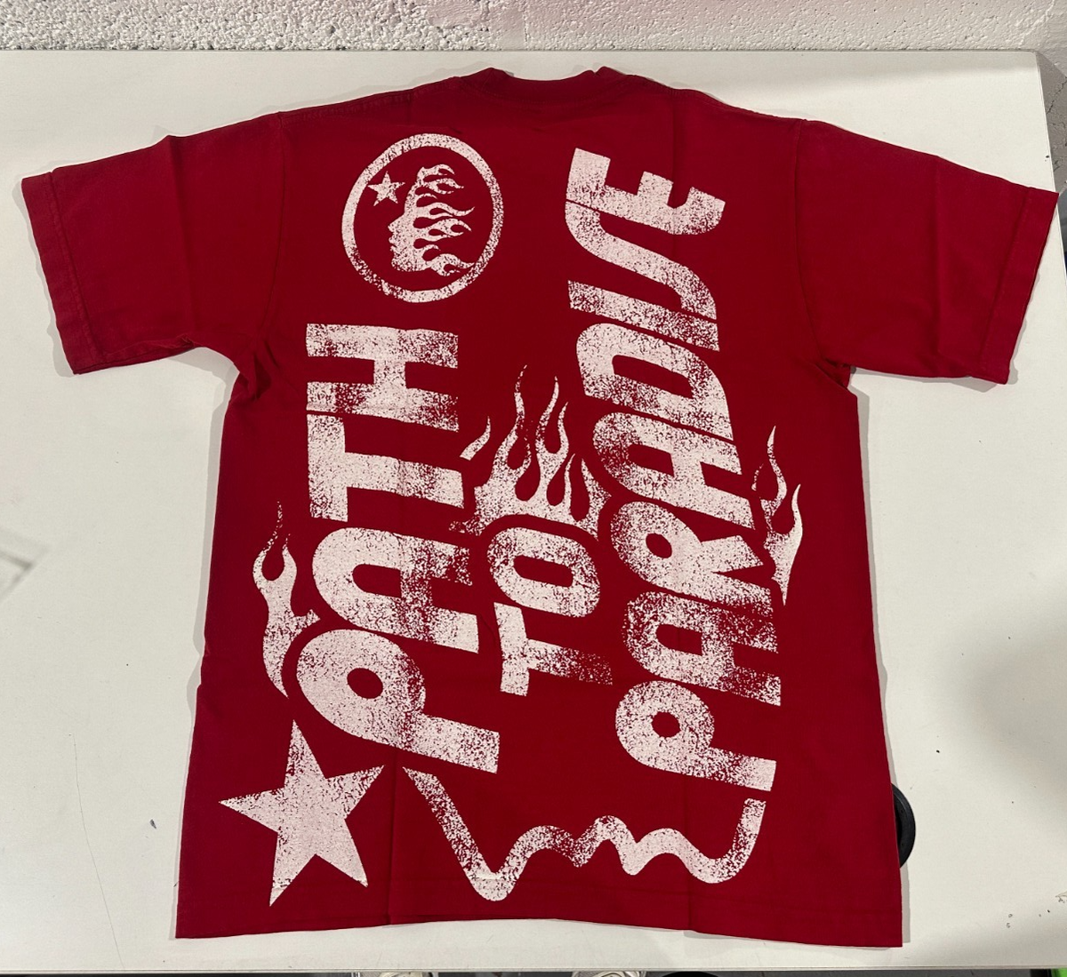 新品同様 HELLSTAR STUDIOS GRAFIC VINTAGE TEE NEW Vintage Hellstar Studios Path To Paradise Graphic T