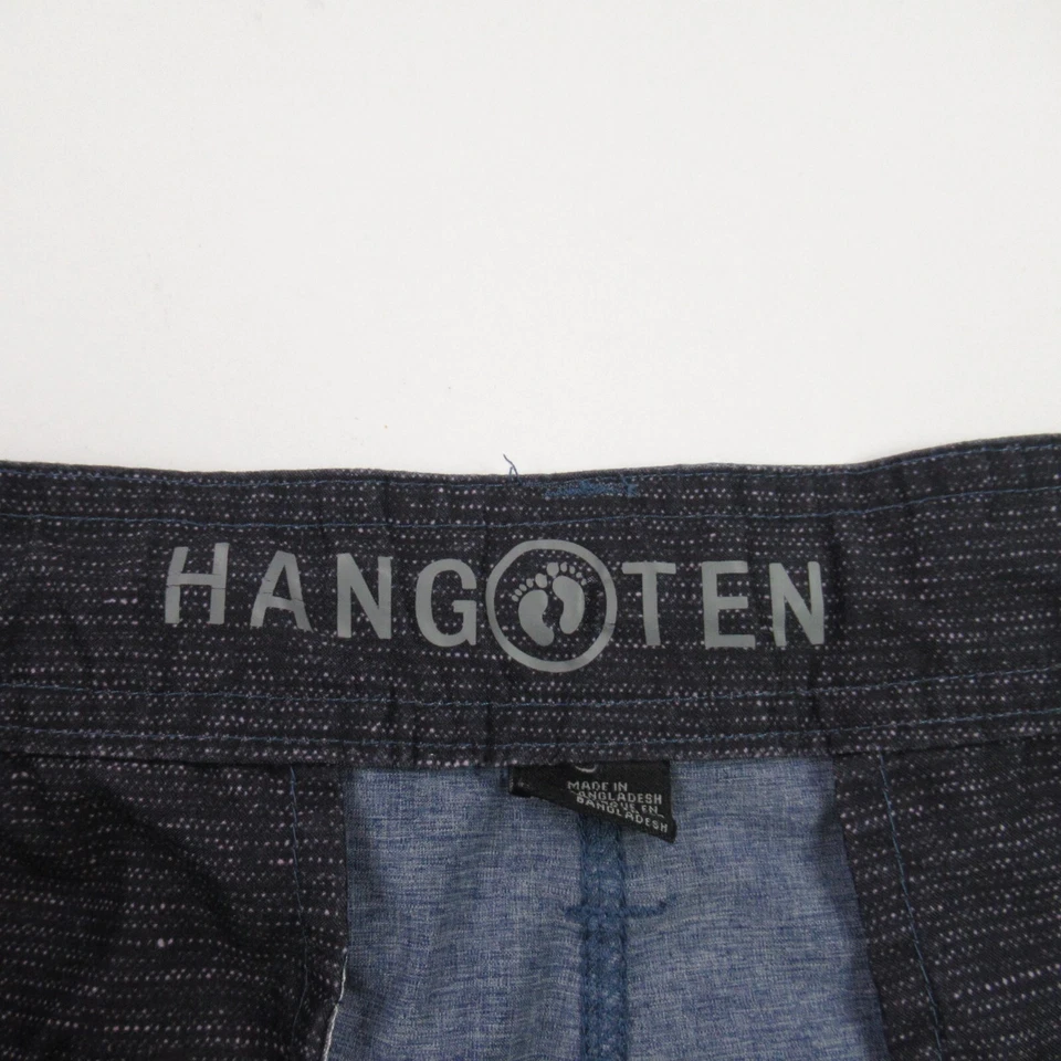Pantalones Cortos Hang Ten Para Hombre 40 Chinos Natación Exterior Bolsillos Rayas Ligeras Foto 4 de 4