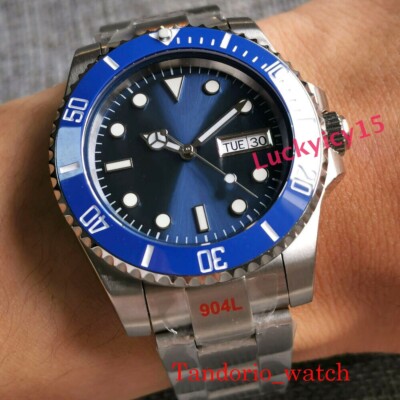 Japan Automatic Men's Watch Weekday Date Display Window Brushed Oyster Bracelet