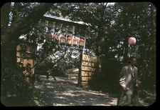 Happoen Gardens Front Gate Tokyo Japan 1950s Slide 35mm Anscochrome