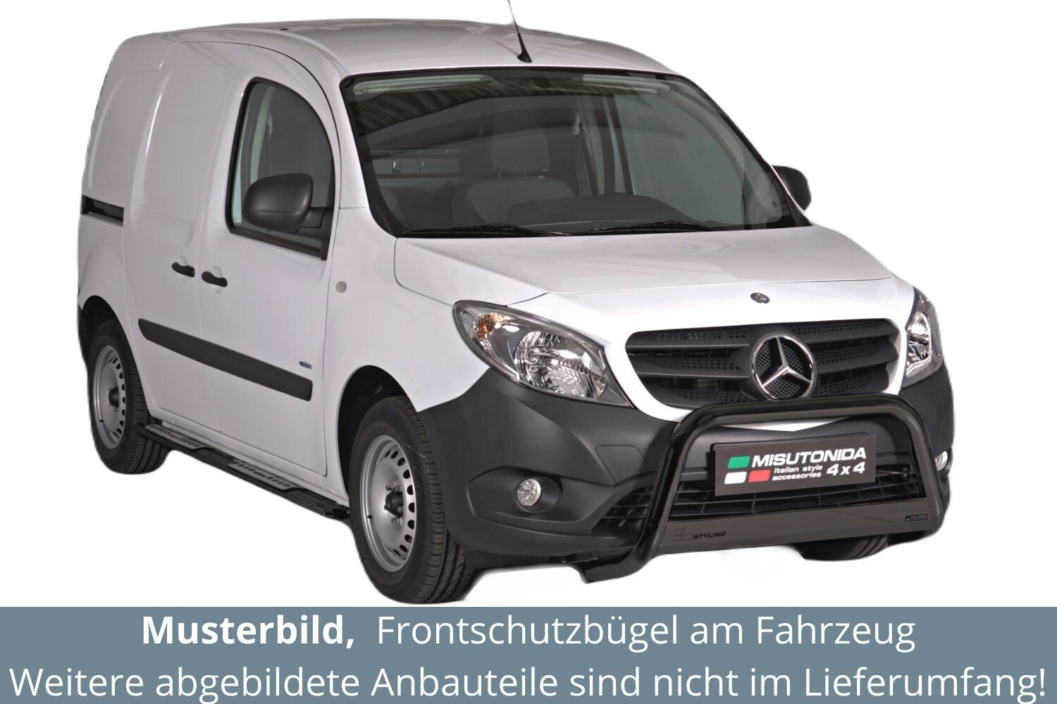 M MOTOS Tappetino Conducente In Velours Premium Per Mercedes-Benz Citan W415 (2012-2021) - Grigio - 3