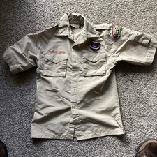 Boy Scouts of America BSA Youth Shirt Large Tan