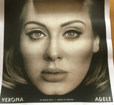 Limited Edition Poster Adele Concert Live World Tour Verona 29 May 2016 rare