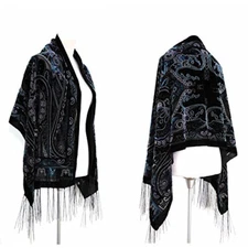 New Elegant Multi-Color Silk Burnout Velvet Scarf Shawl Wrap
