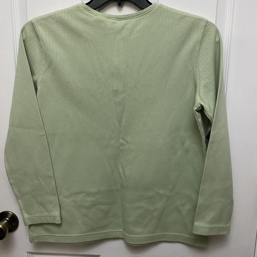 WOMEN’S CLASSIC ELEMENTS GREEN LONG SLEEVE SHIRT SIZE SMALL(6-8) - Picture 5 of 12